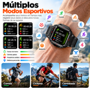 Smartwatch Masculino com Lanterna LED, Monitor Fitness e Modos Esportivos