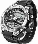 Relógio Masculino Militar Digital LED em Aço Inoxidável – Design Robusto, Esportivo e Elegante
