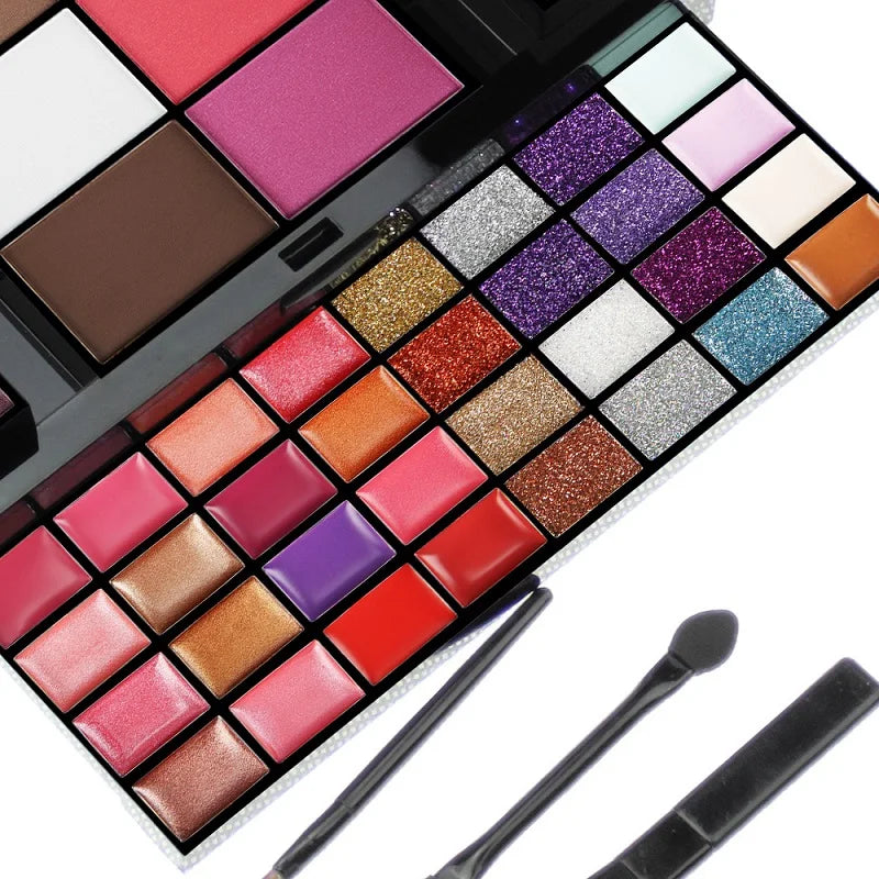 Paleta de Sombras 40 Cores Profissional Glitter e Matte – Alta Pigmentação, à Prova d'Água e Longa Duração